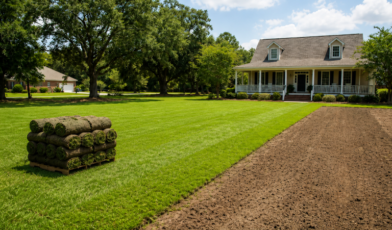 sod installation project for Modern Day Landscaping article
